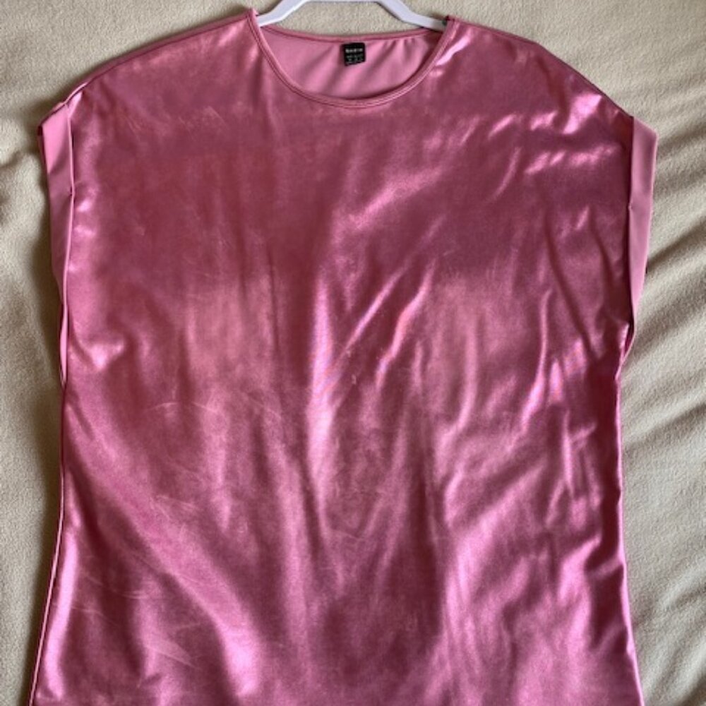 Metallic Pink Top